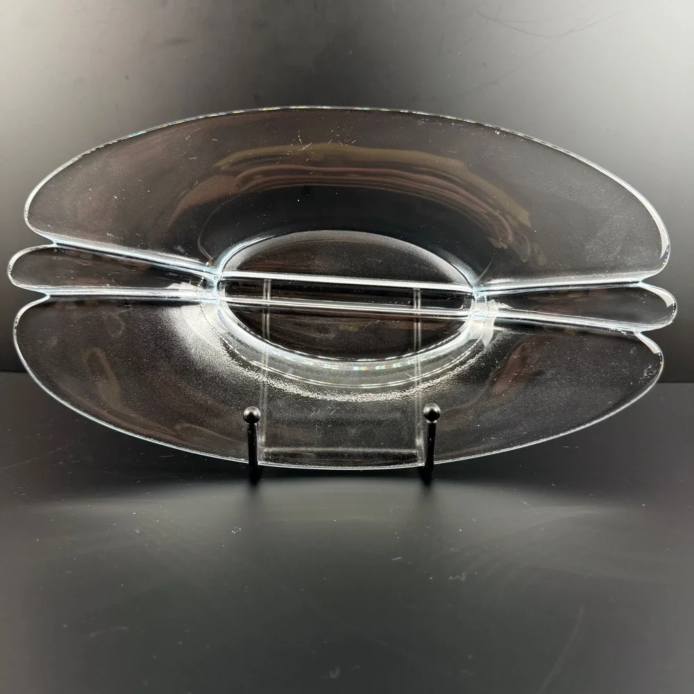 Holmegaard Lilje Lily Large‎ Oblong Console Bowl Torben Jorgensen